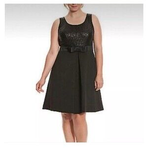 Isabel‎ Toledo for Lane Bryant Woman Plus Sequin Party Dress Jacket Set 18